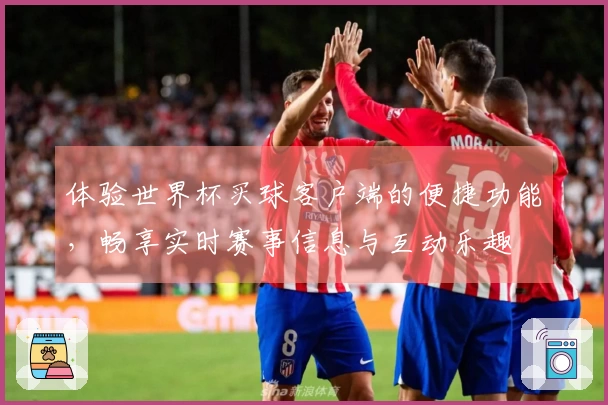 体验世界杯买球客户端的便捷功能，畅享实时赛事信息与互动乐趣