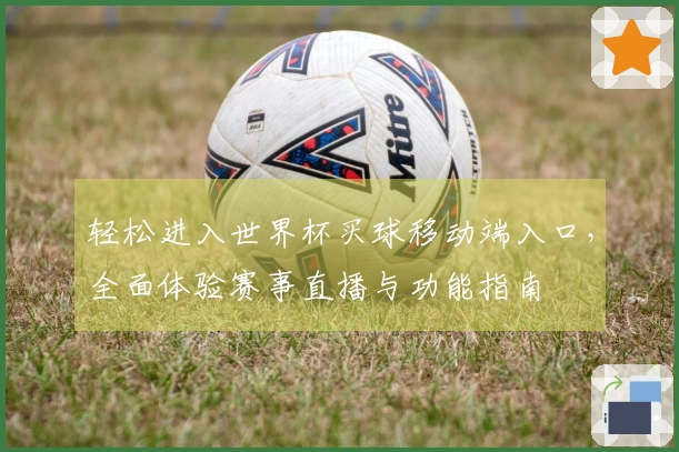 轻松进入世界杯买球移动端入口，全面体验赛事直播与功能指南
