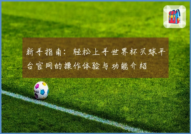 新手指南：轻松上手世界杯买球平台官网的操作体验与功能介绍